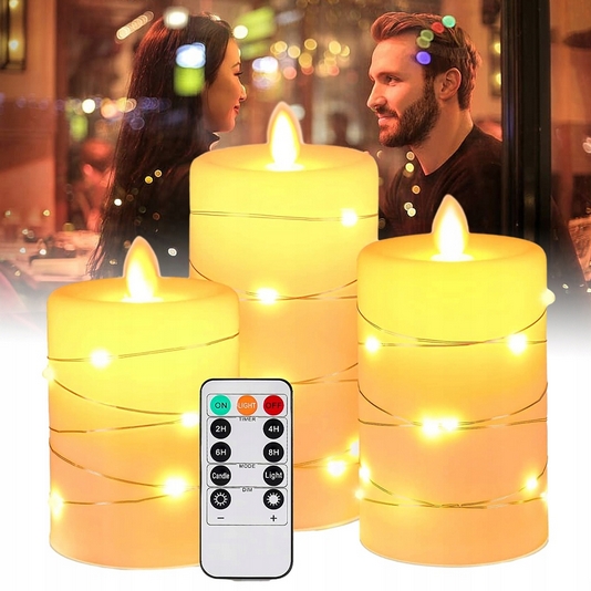 LED Sviece s Diaľkovým Ovládaním - Bezpečné a Multifunkčné